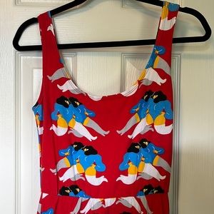 RARE Nooworks dancing ladies vacation dress! EUC